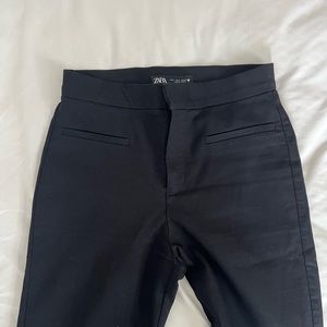 Zara black mini flare pants